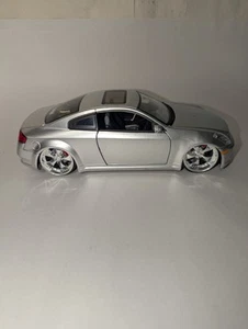 JADA DUB INFINITI G35 Pearl Silver 1/24 Diecast Car NO BOX PRE-OWNED FREE SHIPP - Picture 1 of 10