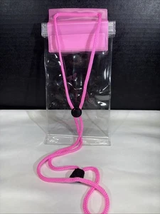 Water Resistant 4 Pack Pink Swimming Beach Dry Pouch Wallet & Cell Phone - Picture 1 of 9