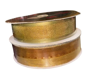 Zwei Rollen Golddraht Kantenband ca. 45 Yds - Bild 1 von 3