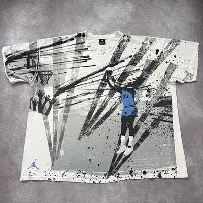 Vintage Air Jordan All Over Print Shirt Size 3XL Basketball Nike UNC - Image 1 of 4