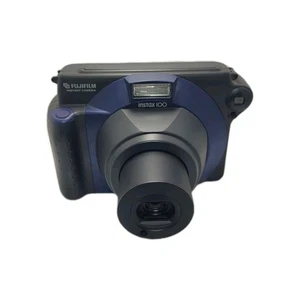 FUJIFILM INSTAX 100 Instant Film Retractable 95mm Lens Black Camera Working - Bild 1 von 7