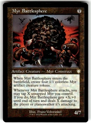 Myr Battlesphere (Retro Frame) Commander: the Brothers' War Regular MTG NM - Image 1 of 2