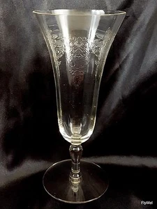 Maryland Glaskorb Ätzparfaitglas 6 oz klar getäfelte Optik ca 1930 - Bild 1 von 8