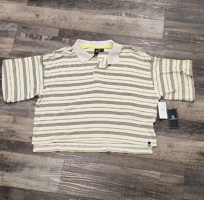 Volcom Oversized Collar Crop Top Sz Xs - Image 1 of 4