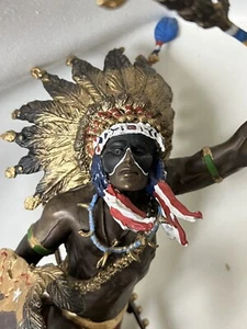 Franklin Mint “Spirit of the Thunderbird” Native Amer Bronze Statue RF Murphy - Picture 1 of 6