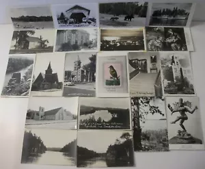 Lotto 20 cartoline RPPC MINNESOTA FOTO REALE MN. MOLTE LOCALITÀ PITTORESCHE #041 - Foto 1 di 9
