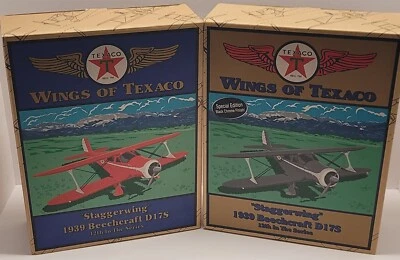 WINGS OF TEXACO #12 1939 BEECHCRAFT STAGGERWING D17S REG & SE SET - SEALED NEW - Image 1 of 4