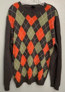 Men's Nautica Jeans Company Pullover V-Neck Sweater Sz XXL Chest 44” Grandpacore - Picture 1 of 8