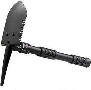 Folding Shovel Pick Saw Military Survival Multi-Function Gardening Camping Hike - Picture 1 of 3