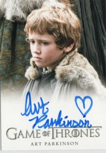 Game of Thrones Season 1 2012 Autograph Auto Art Parkinson as Rickon Stark - Picture 1 of 1