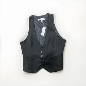 Women’s New York & Company Dress Vest Sleeveless Black Sz 6 New With Tags - Picture 1 of 8