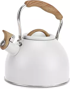 Tea Kettle, 100 OZ / 3 Liter Whistling Tea Kettle, Tea Pots for Stove Top Food - Picture 1 of 8