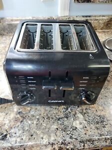 Cuisinart 4 CPT-142BK 4-Slice Compact Plastic Toaster, Black