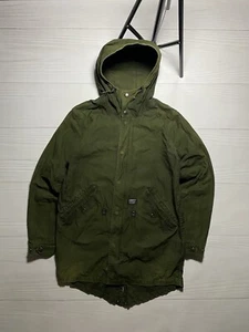 Vintage Carhartt detroit faded distressed parka jacket y2k M Size Khaki Colour - Picture 1 of 17