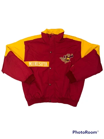 Vintage 90's Minnesota Golden Gophers Logo 7 Puffer Coat NCAA  Sz XL Cover