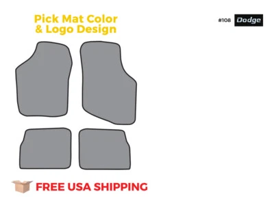 FITS 1989-1991 Dodge Colt Floor Mat 4pc Cutpile Foto 1 de 4