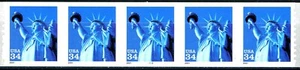 Statue of Liberty in Blue S/A $.34 Denominated MNH PNC5 PL 2222 Scott’s 3477 - Picture 1 of 2