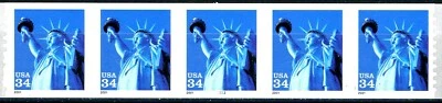 Statue of Liberty in Blue S/A $.34 Denominated MNH PNC5 PL 3333 Scott’s 3477   ~ - Image 1 of 2