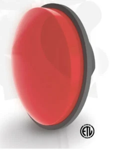 NEW 12" GE RED LED Traffic Light Signal Lens 120V DR6-RTFB-20A - Picture 1 of 4