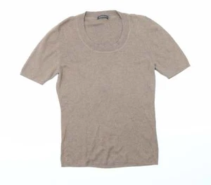 Repeat Womens Brown Round Neck Cotton Blend Jumper Size 18 - Picture 1 of 12