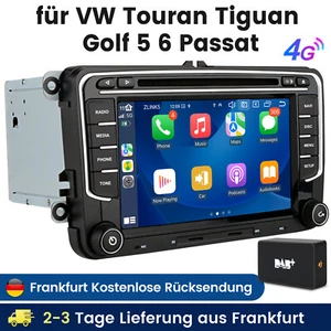 Für VW GOLF 5 6 Touran Polo Carplay Android DVD Autoradio BT GPS Navi DAB+ 4+64G - Bild 1 von 15