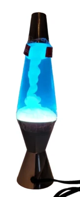  Original Schylling Lava Lamp 14.5”Grey Silver Metallic White Wax Carrara New - Image 1 of 4