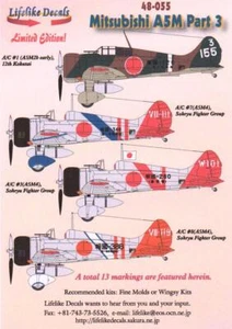 Calcomanías realistas 1/48 Mitsubishi A5M2b/A5M4 Claude Pt 3 moldes finos alas 48-055 - Imagen 1 de 3