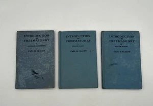 Einführung in die Freimaurerei I, II und III Carl H Claudy kompletter 3er Satz - Bild 1 von 19
