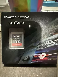 INDMEM 64GB XQD Memory Card 440MB/S USB 4K HD XAVC Intra High Speed Anti X-ray - Picture 1 of 3