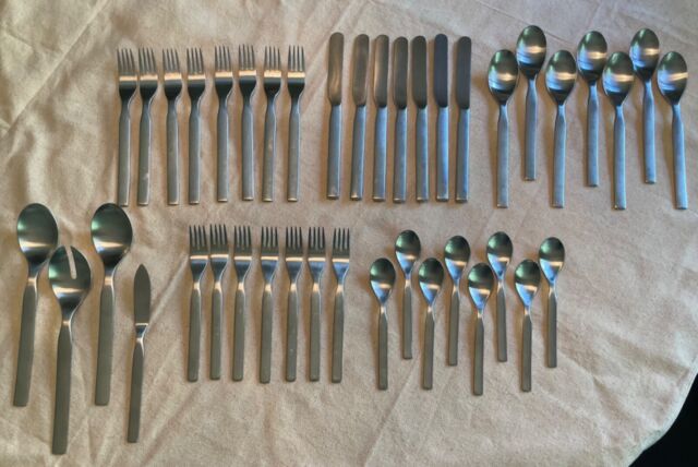 WMF Philadelphia Cromargan Cutlery Set for 12 People,  Stainless Steel, Silver, 49 x 39 x 10 cm: Flatware Sets