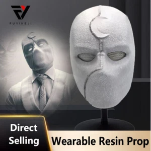 Moon Knight Mr. Knight Mask 1:1 Resin Replica Props Halloween Party Collection - Picture 1 of 6
