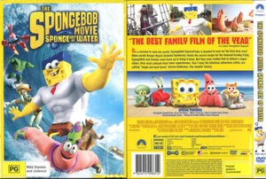 209d NEW SEALED DVD Region 4 THE SPONGEBOB MOVIE : SPONGE OUT OF WATER - Picture 1 of 1