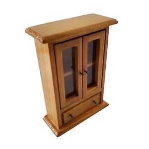Puppenhaus Möbel helle Eiche Porzellan/Buffettschrank - 1:16 Vintage - Bild 1 von 7