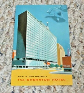 CARTOLINA THE SHERATON HOTEL NUOVA A PHILADELPHIA VINTAGE SCATTO AEREO - Foto 1 di 2