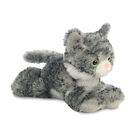Little Plush Grey Tabby Cat | Soft Toy | 20cm Long | All Ages