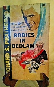 BODIES IN BEDLAM RICHARD PRATHER FAWCETT GOLD MEDAL S1242 8TH 1962 SHELL SCOTT. - Picture 1 of 8