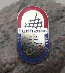 2006 Turin Torino 20th XX Winter Olympic Games Rings Official Logo Pin Badge - Picture 1 of 2