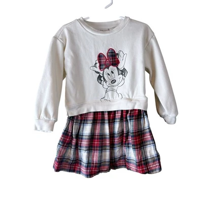 Vestido a Cuadros Baby Gap Disney Minnie Mouse Niño Niña Talla 3 Años Foto 1 de 4