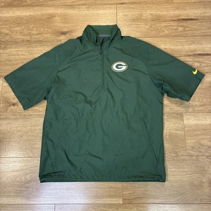 Green Bay Packers Nike Pullover Jacke Herren M On Field 1/4 Zip Kurzarm - Bild 1 von 5