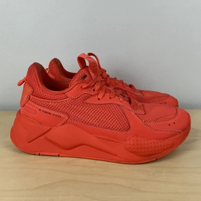 Puma Women’s Size 6.5 RS-X Mono Triple Red Athletic Running Shoes - Image 1 of 4