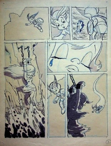 Metamorphoses 1978 JERRY EISENBURG Hand-Inked Early Production Storyboard #LF - Picture 1 of 2
