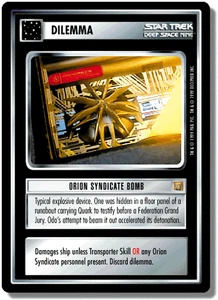 Orion Syndicate Bomb - Rules of Acquisition - Star Trek CCG 1E - Imagen 1 de 6
