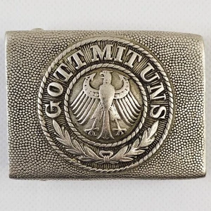WEIMER REPUBLIC "GOTT MIT UNUS" GERMAN REICHSWEHR ARMY BELT BUCKLE EAGLE VTG - Picture 1 of 12