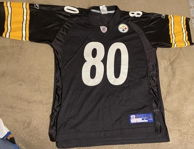 PLAXICO BURRESS PITTSBURGH STEELERS BLACK  JERSEY  Large - Image 1 of 4