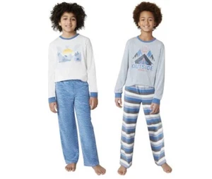 NEW Eddie Bauer Boys Youth 4 Piece Pajama Set Size MEDIUM 10-12 - Picture 1 of 6