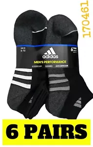 Calze Adidas uomo a basse prestazioni taglia 6-12 ammortizzate atletiche 6 paia scure - Foto 1 di 1