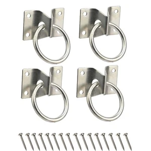 4x Cross Tie Ring for Horse,Block Tie Ring Hitching Ring with Screws for Horse - Picture 1 of 5