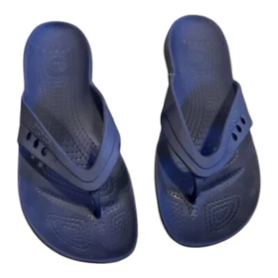 Sandalias Crocs Kadee para mujer 8 azul marino tanga chanclas cómodas verano playa Foto 1 de 4