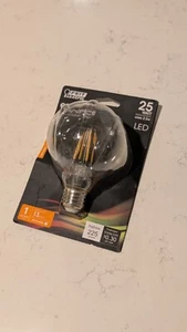 Feit Electric Filament LED Bulb Dimmable Clear Glass Soft White 25W Eqv - Picture 1 of 3