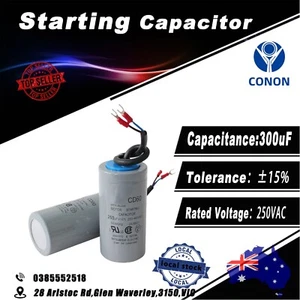 quality aluminium starting capacitor 250VAC 300uF Motor Capacitor CD60 50/60Hz - Bild 1 von 4